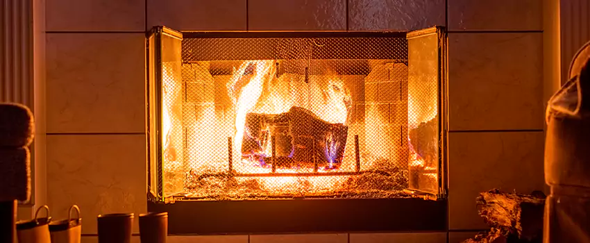 Mendota Hearth Landscape Fireplace Installation in Simpsonville, South Carolina